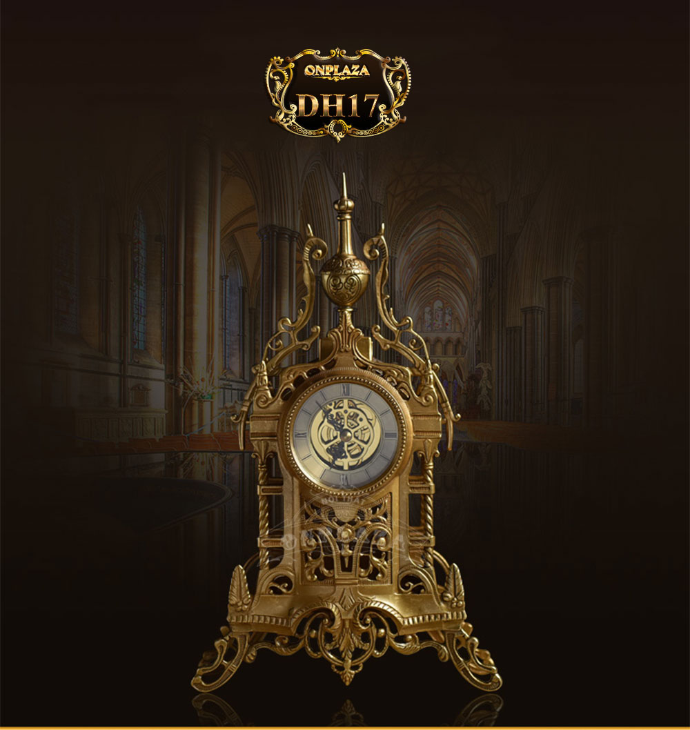 Đồng hồ để bàn DH17 phong cách châu âu sang trọng cổ điển